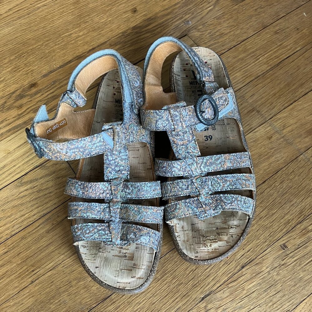 Mephisto Multi Color Strappy Sandals Size 8